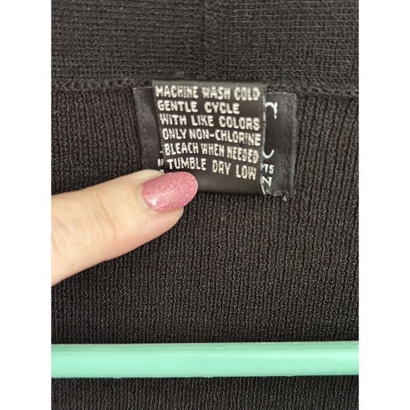 INC International Concepts Women's Plus Size Draped Cardigan, 2X, Black - Picture 5 of 5